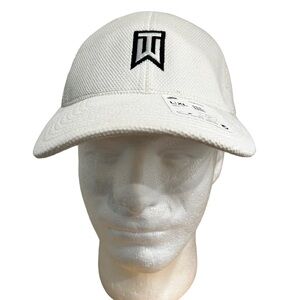 Nike White Golf Cap with Black Logo